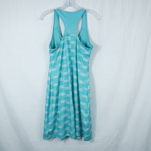 Columbia Prima Agua Omni Wick Dress Womens Medium Geyser Atari Print Athletic - Picture 2 of 14
